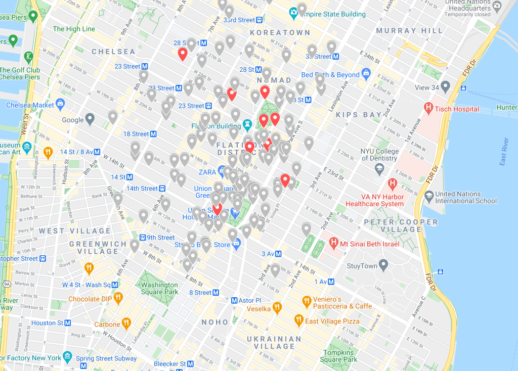 Unforgotten Restaurant – Mapping project with Python
